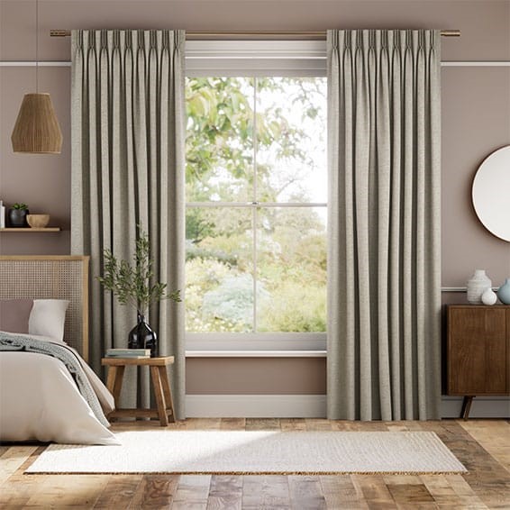 Delphi Chenille Weave Truffle Curtains