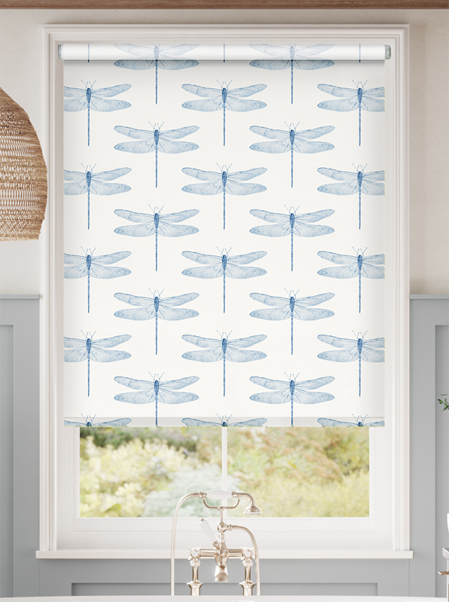 Twist2Go Demoiselle Dragonfly Cornflower Roller Blind thumbnail image