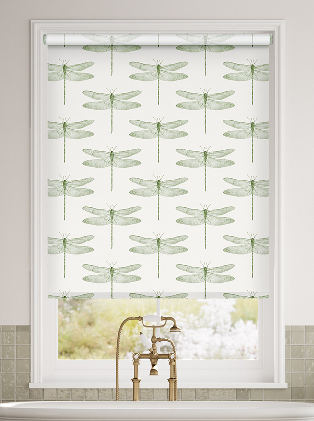 Demoiselle Dragonfly Pine Roller Blind thumbnail image