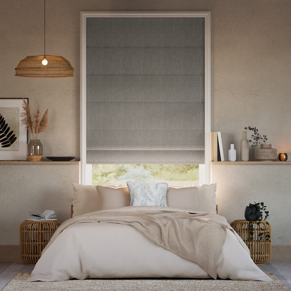 Denver Blackout Mid-Grey Roman Blind