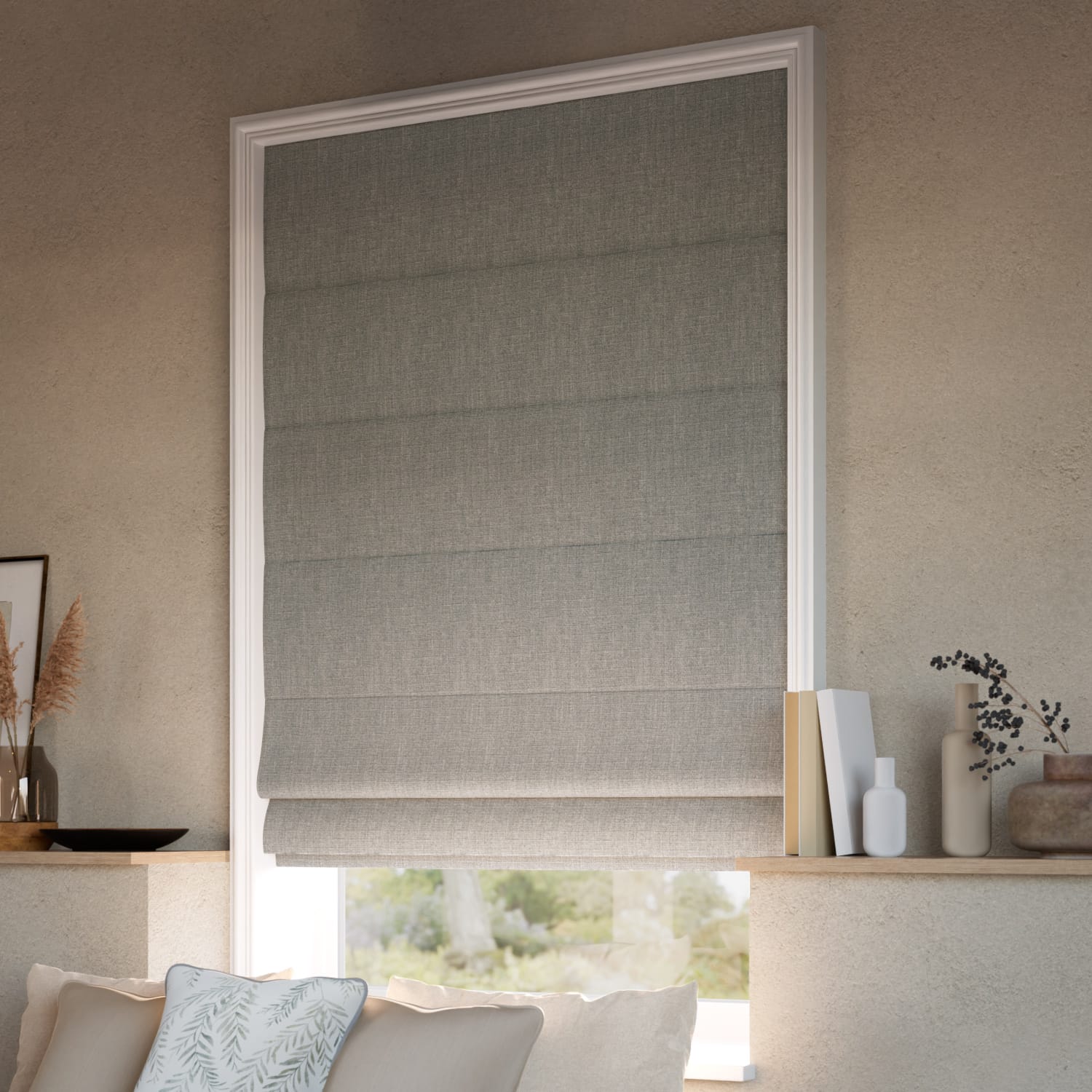 Denver Blackout Mid-Grey Roman Blind