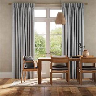 Devon Stripe Maritime Blue Curtains thumbnail image