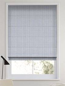 Devon Stripe Maritime Blue Roman Blind thumbnail image