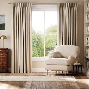 Devon Stripe Sand Curtains thumbnail image