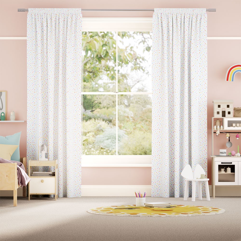 Ditsy Dots Multi Curtains