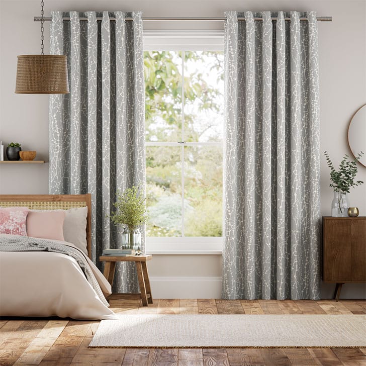 Dockleaf Dove Grey Curtains thumbnail image