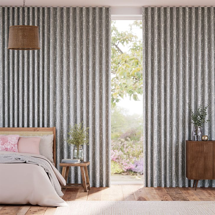 Dockleaf Dove Grey Curtains thumbnail image