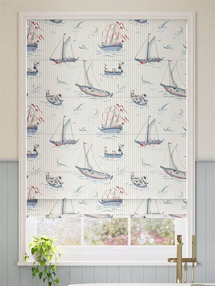 Donald Nautical Stripe Natural Roman Blind thumbnail image