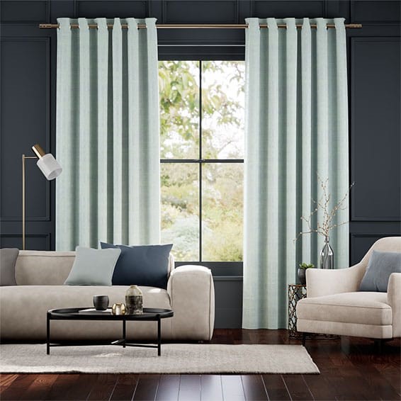 Dorchester Velvet Adriatic Blue Curtains