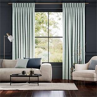 Dorchester Velvet Adriatic Blue Curtains thumbnail image