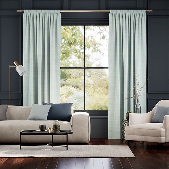 Dorchester Velvet Adriatic Blue Curtains