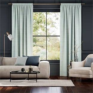 Dorchester Velvet Adriatic Blue Curtains thumbnail image