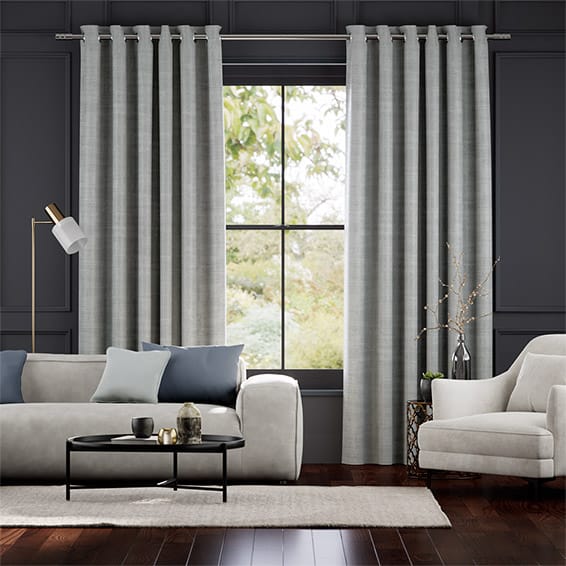 Dorchester Velvet Grey Curtains