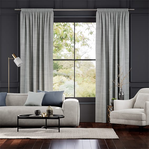 Dorchester Velvet Grey Curtains