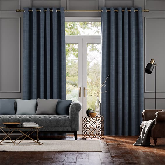 Dorchester Velvet Sapphire Curtains