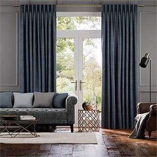 Dorchester Velvet Sapphire Curtains thumbnail image