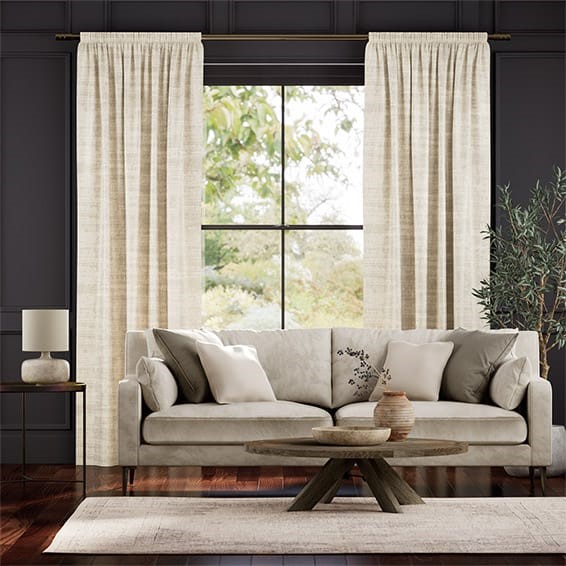 Dorchester Velvet Vanilla Curtains