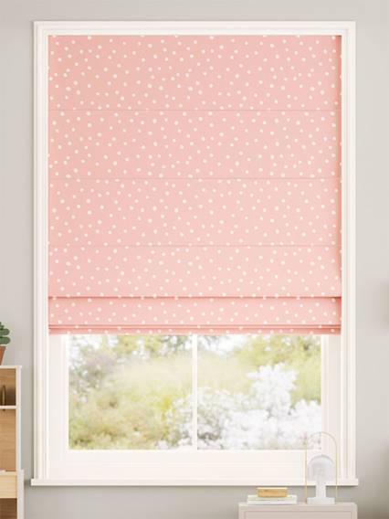 Dotty Dots Blush Roman Blind thumbnail image