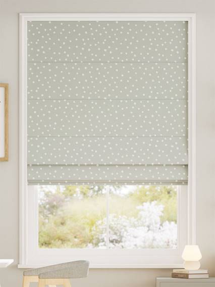 Dotty Dots Dove Roman Blind thumbnail image