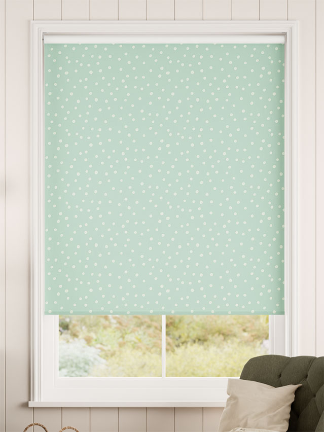 Dotty Dots Duck Egg Roller Blind thumbnail image