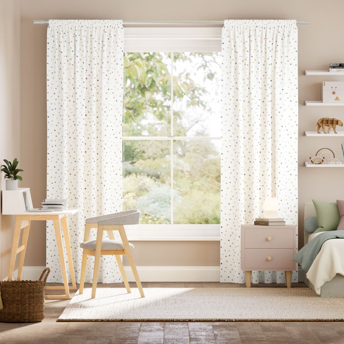 Dotty Dots Mineral Curtains