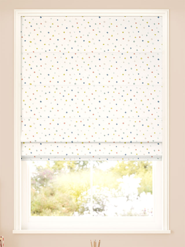 Dotty Dots Mineral Roman Blind thumbnail image