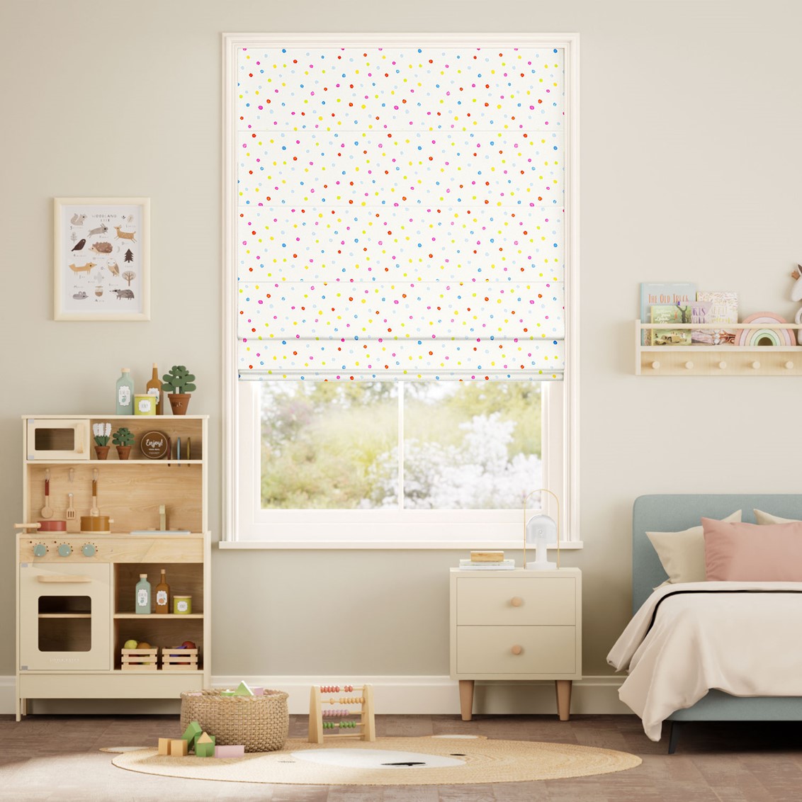 Dotty Dots Multi Roman Blind