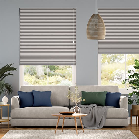 Double DuoLight Matte Grey Thermal Blind