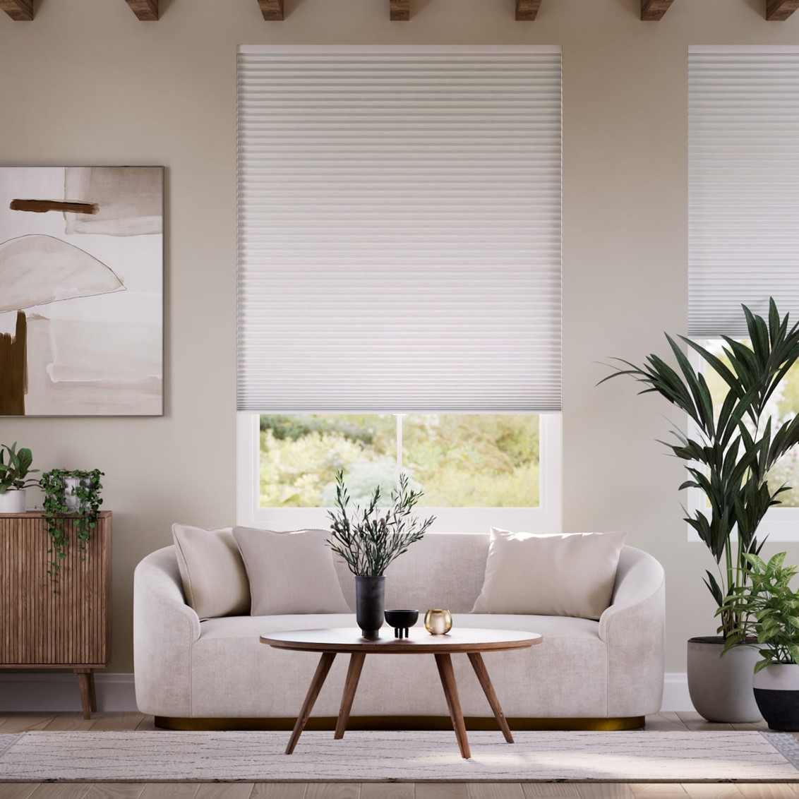 Double DuoShade Cordless Ash Grey  Thermal Blind