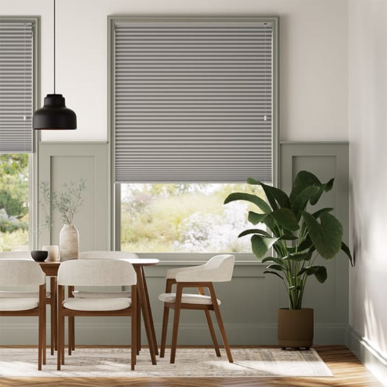 Double DuoShade Matte Grey Thermal Blind