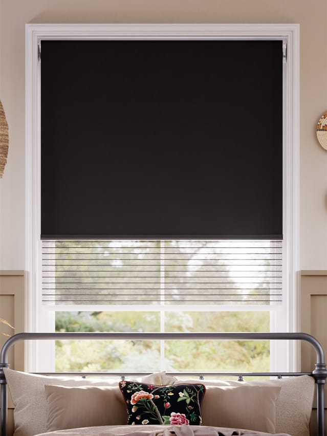 Double Roller Alia Pitch Black Double Roller Blind thumbnail image