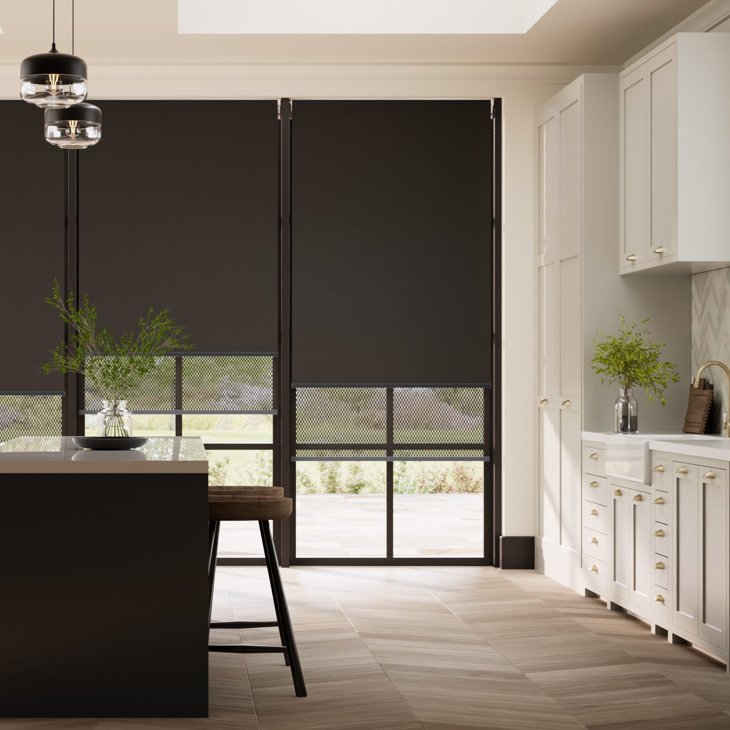 Eros Charcoal Double Roller Roller Blind