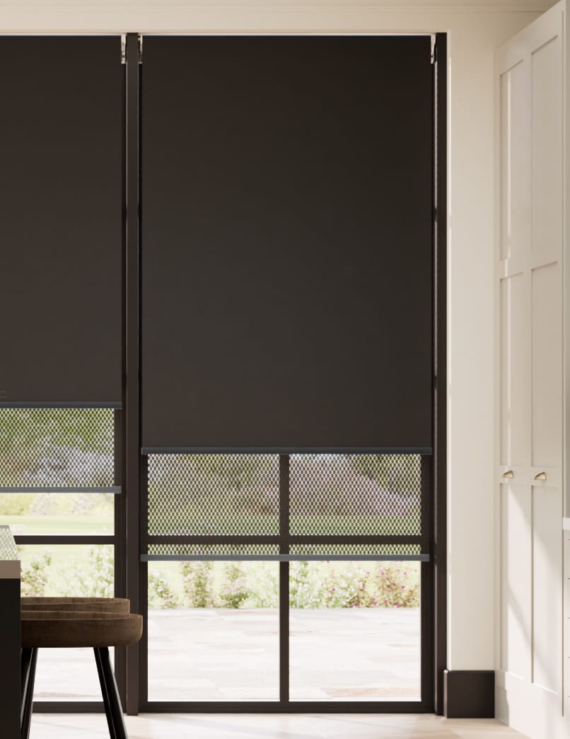 Double Roller Charcoal Double Roller Blind thumbnail image