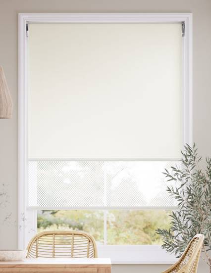 Double Roller Umbra Linen White Double Roller Blind thumbnail image