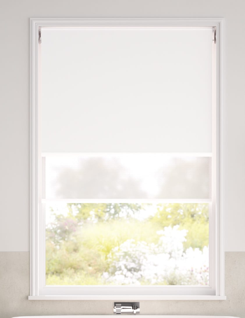 Double Roller Pure White Double Roller Blind thumbnail image