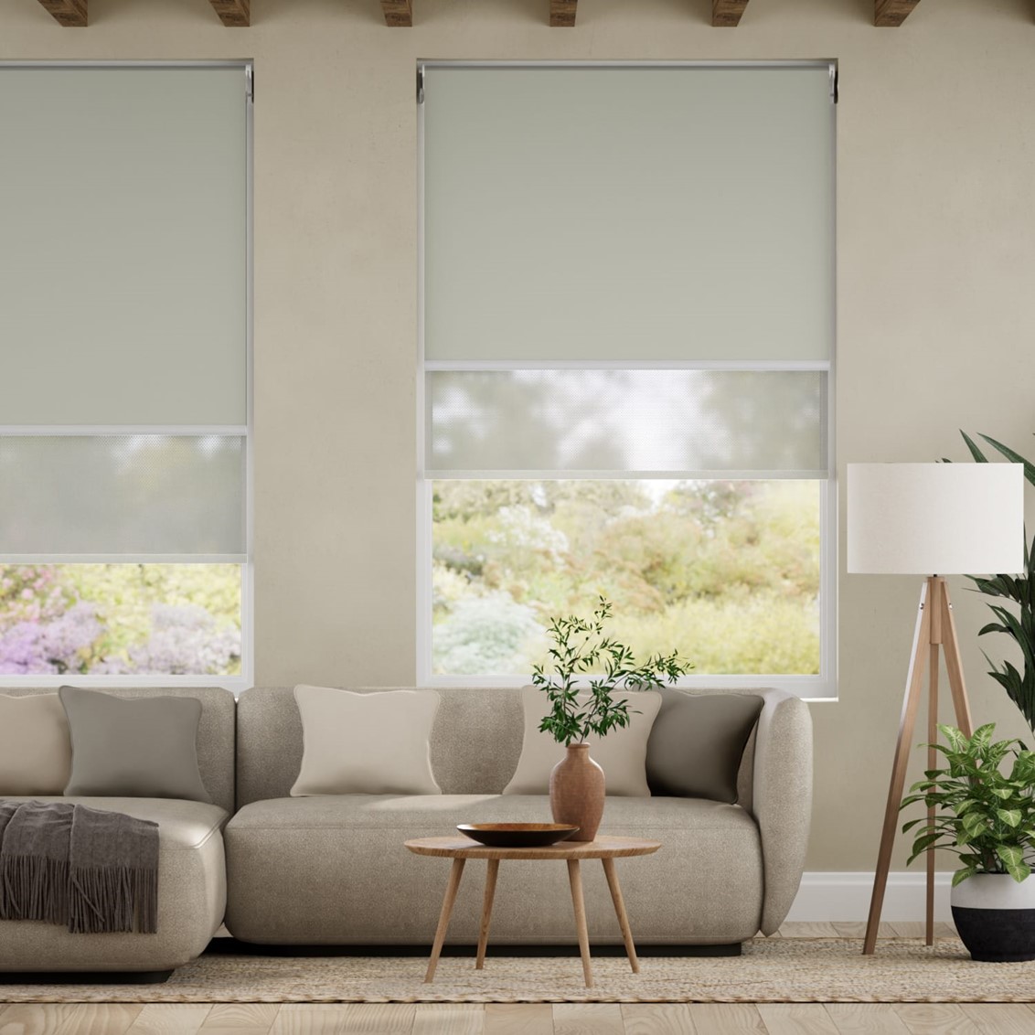 Atom Smoke Double Roller Blind