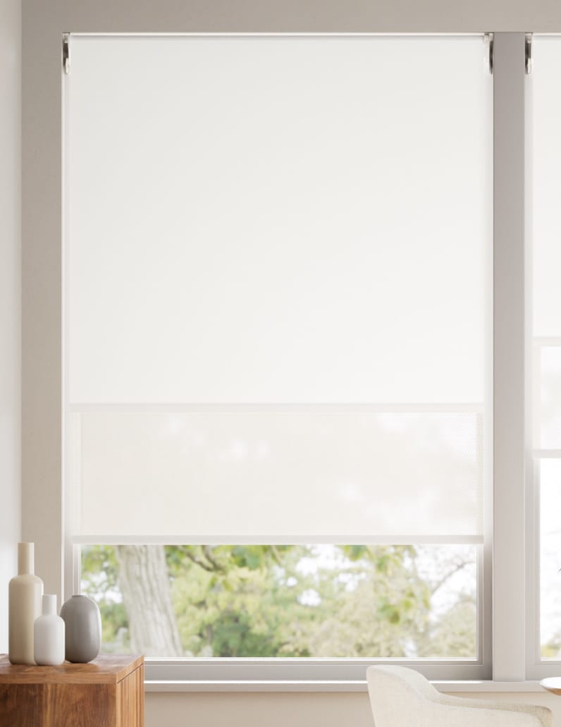 Double Roller Eros Snowdrop Double Roller Blind thumbnail image