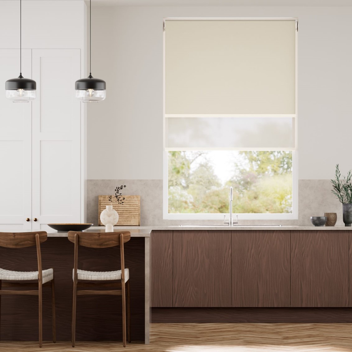 Atom Toffee Double Roller Blind