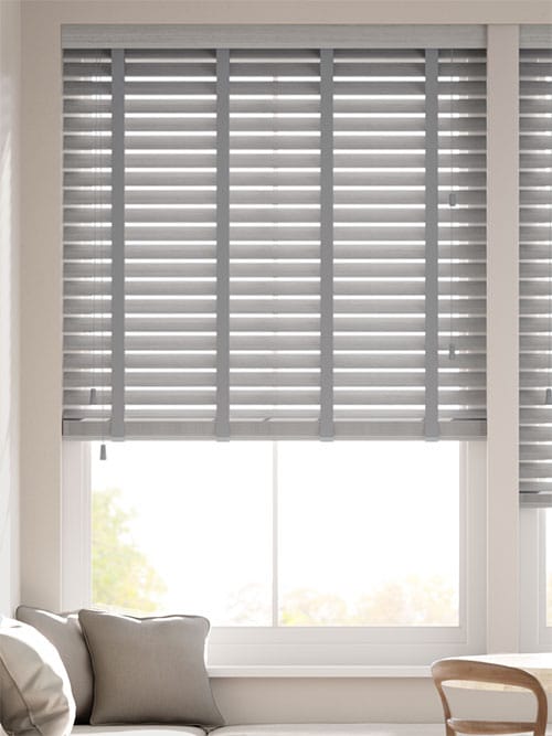 Dover Grey & Grey Wooden Blind thumbnail image