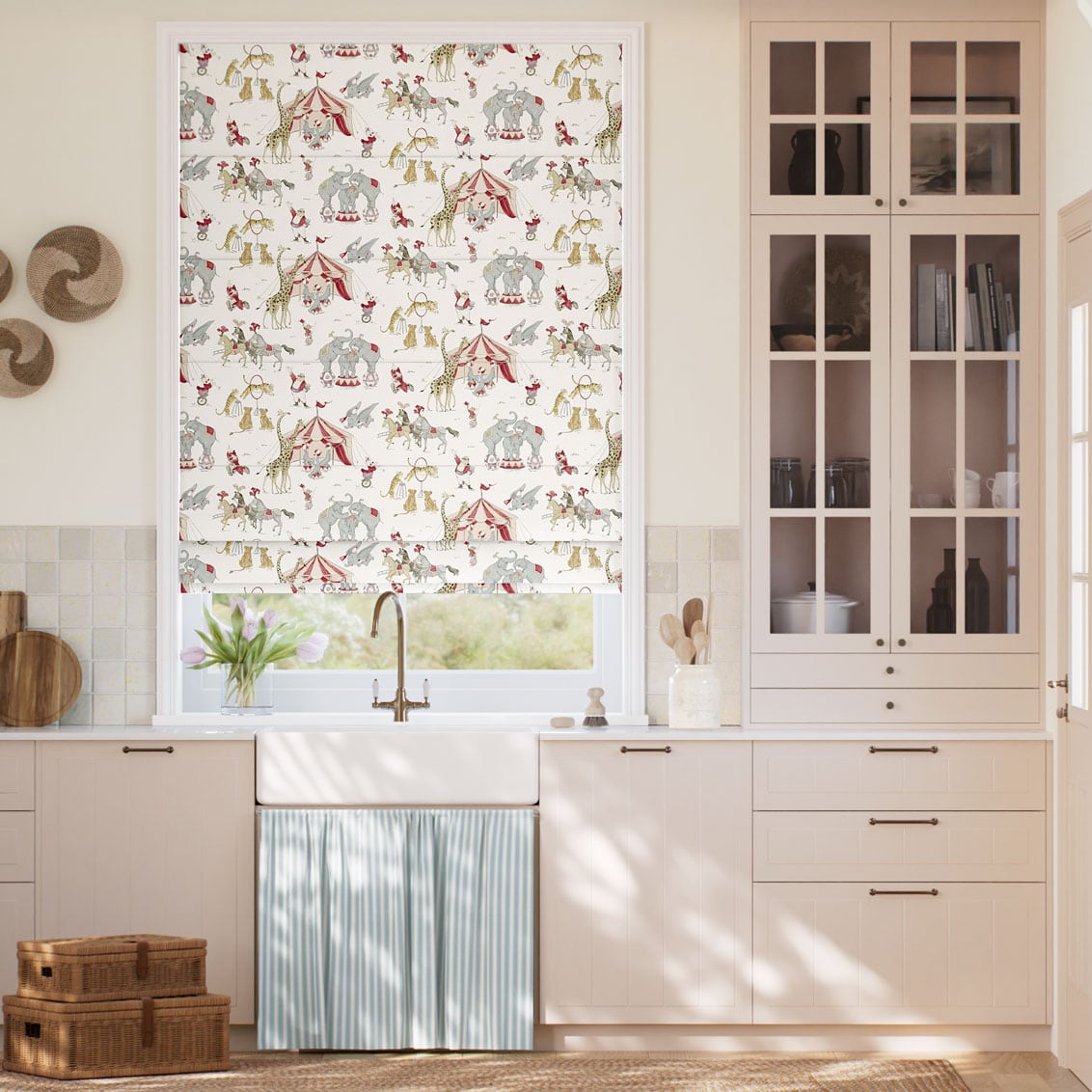 Dumbo Ivory Roman Blind