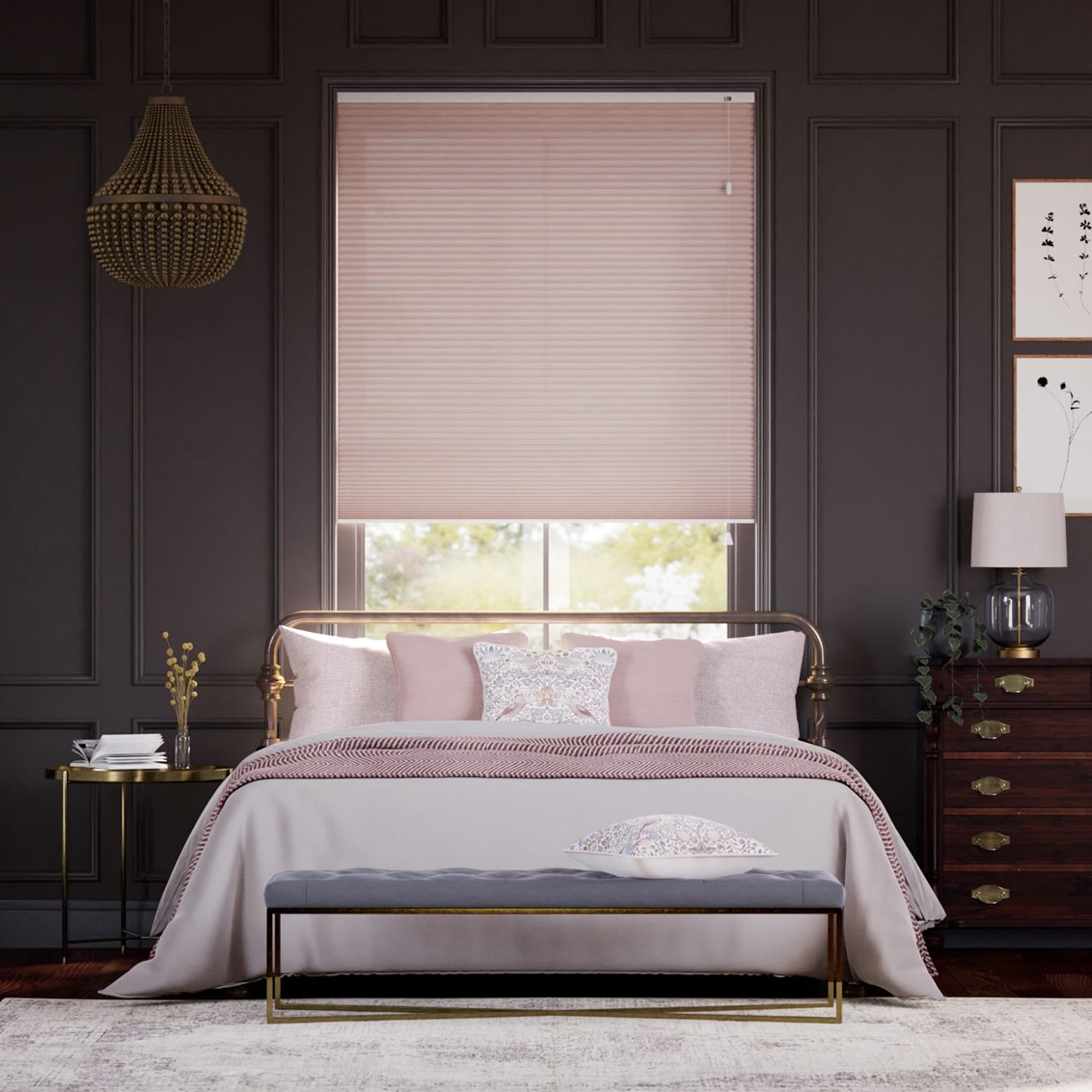 DuoLight Dusky Pink Thermal Blind