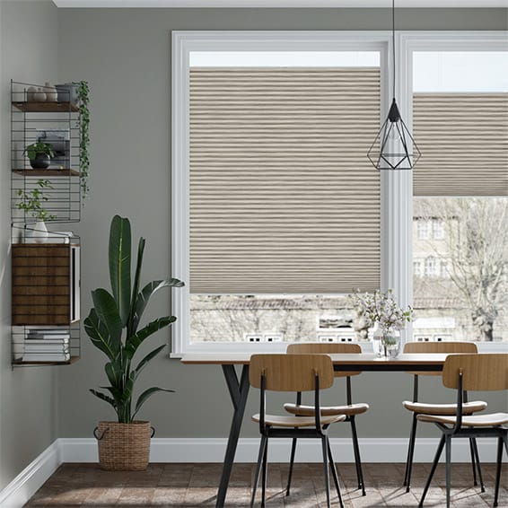 PerfectFIT DuoLight Grain Fossil Grey Thermal Blind