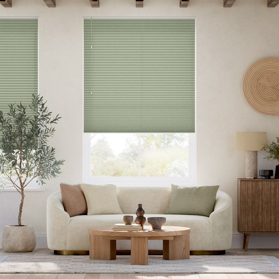 DuoLight Lilith Sage Thermal Blind
