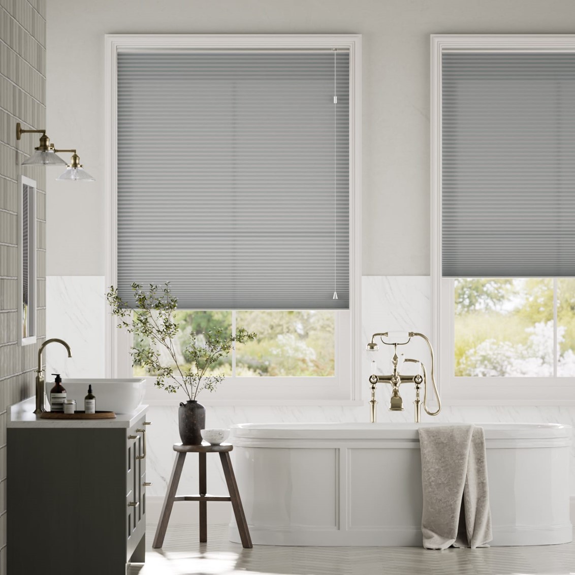 DuoLight Nickel Grey Thermal Blind