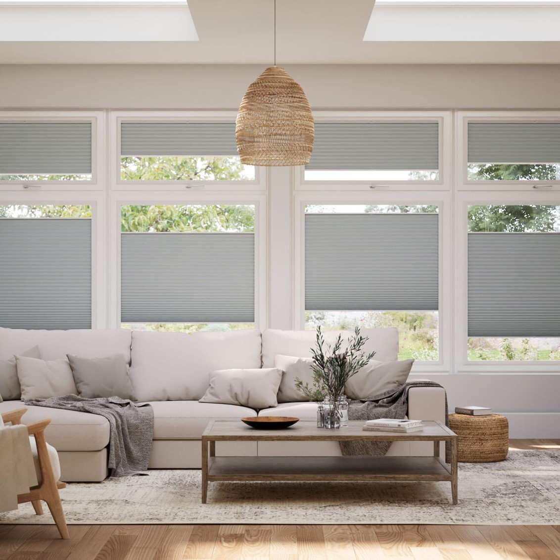 PerfectFIT DuoLight Nickel Grey Thermal Conservatory Blind