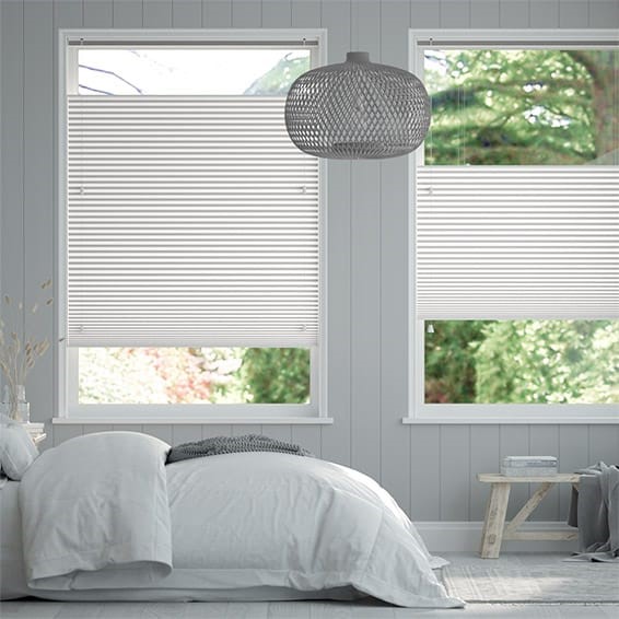 DuoShade Top Down/Bottom Up Arctic White  Thermal Blind