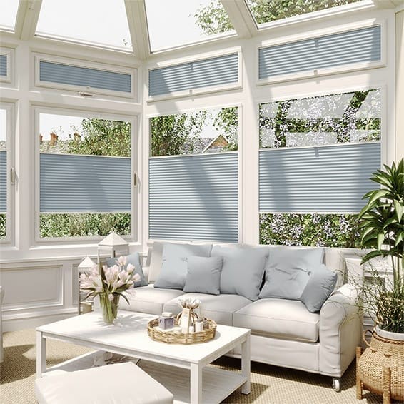 PerfectFIT DuoShade Blue Haze Thermal Conservatory Blind