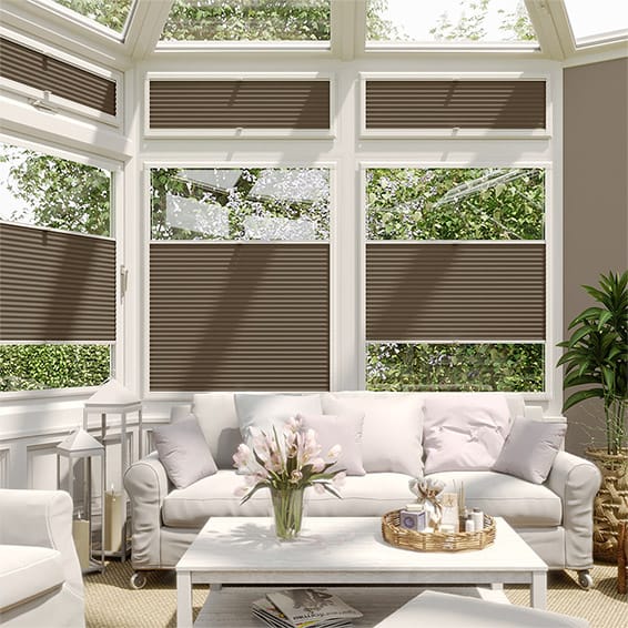 PerfectFIT DuoShade Chocolate Thermal Conservatory Blind
