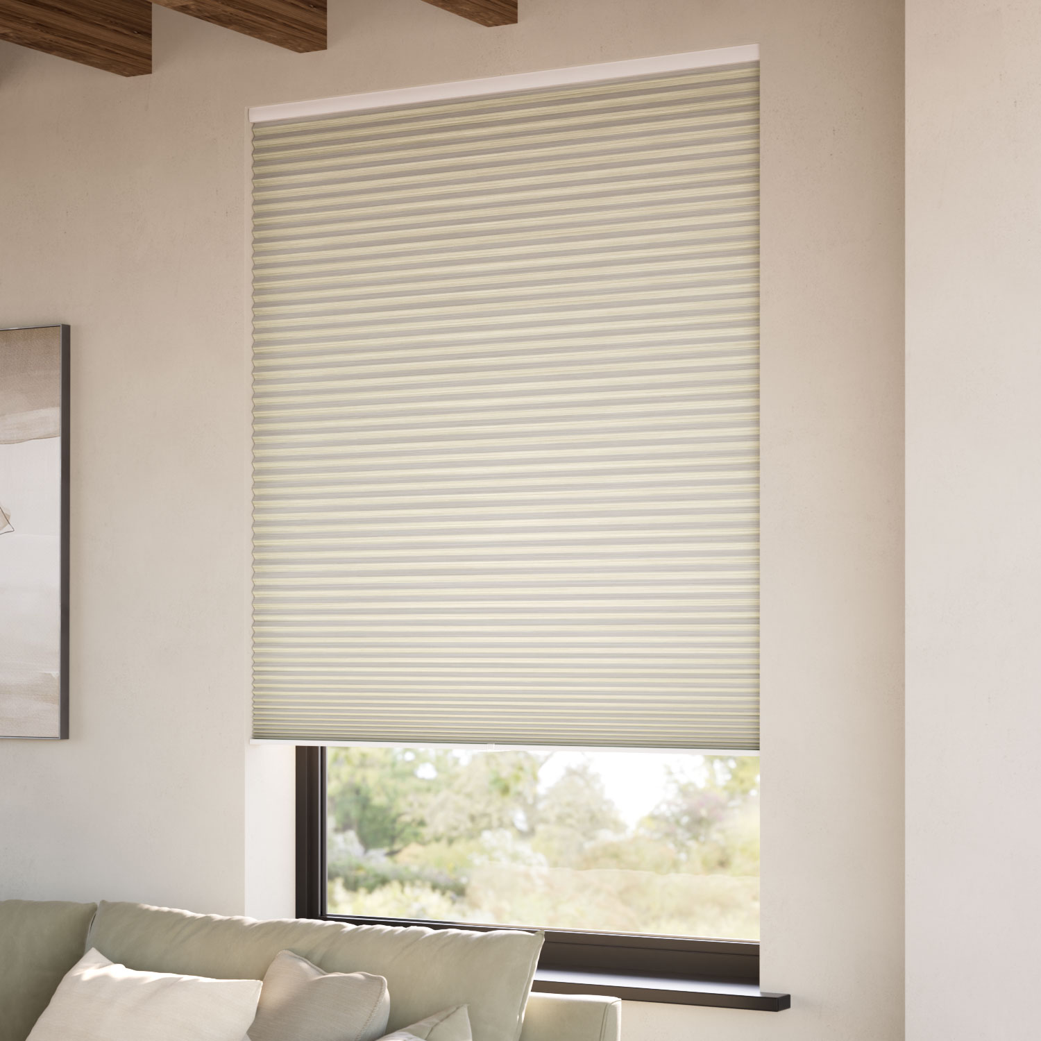 DuoShade Cordless Grain Parchment Thermal Blind