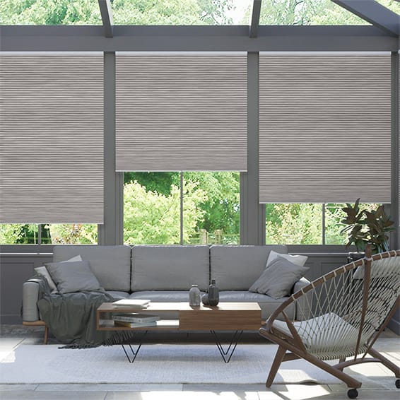 DuoShade Cordless Grain Urban Grey Thermal Blind